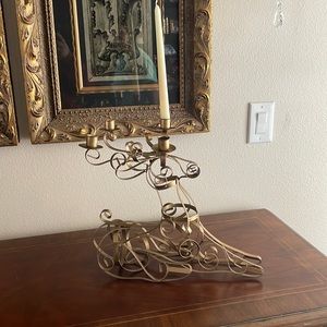 Metal Christmas Deer Candle Holder